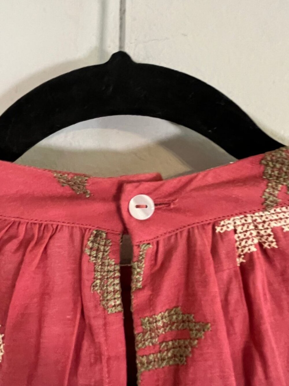 Colorful Floral Top Pink 4 Boho Indie Cottage Feminine Artsy Preppy Resort Chic - Picture 10 of 12